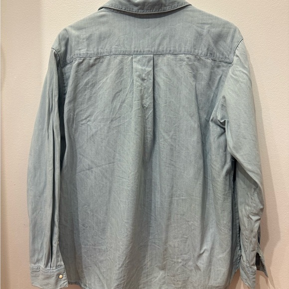 SÉZANE Light Blue Denim Shirt size 38 - Picture 7 of 7